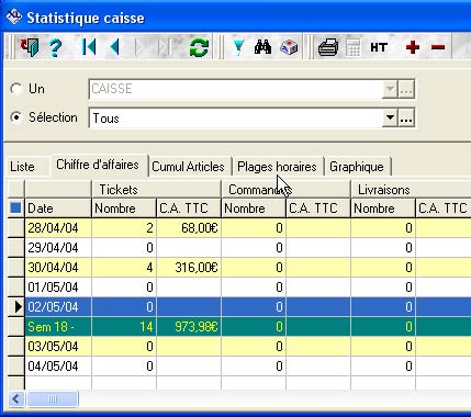 XL POS : Statistiques - Clture de caisse - Surveillance des vendeurs (7) -- 22/02/06